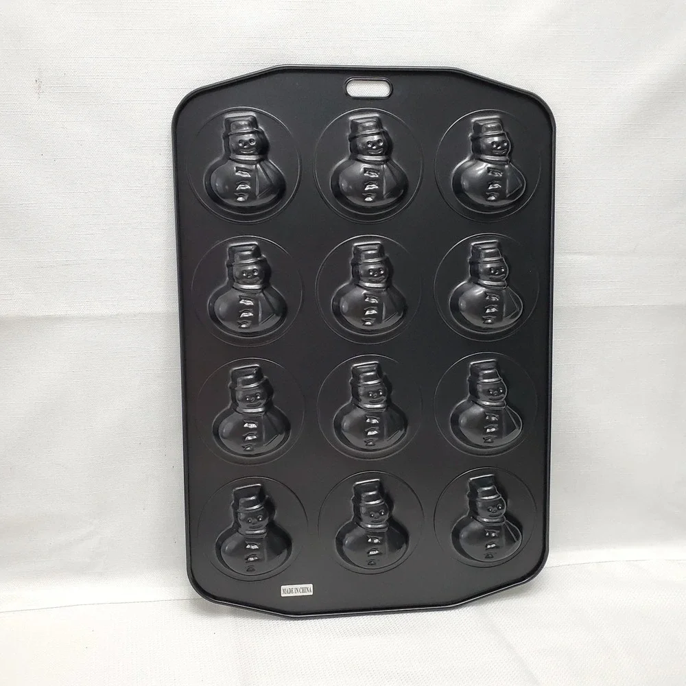 Christmas Holiday Winter Baking Cookie Mold/Sheet Pan‎ Nonstick ☆ SNOWMAN ☆ NEW!